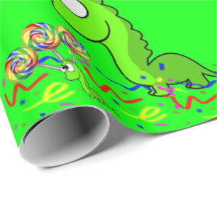 Dinosaur Birthday Wrapping Paper Cadeaupapier