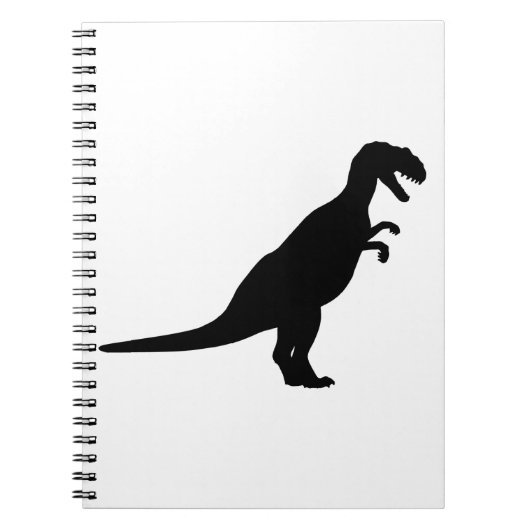 Dinosaur Black Notitieboek (Voorkant)