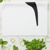 Dinosaur Black Theedoek (Gevouwen)