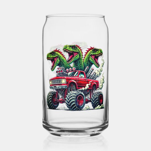 Dinosaur  blikvorm glas (Achterkant)