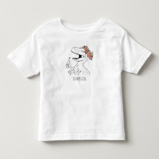 Dinosaur Bloemenmeisje Kinder Shirts
