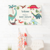 Dinosaur Blue baby shower party Spandoek (Insitu)