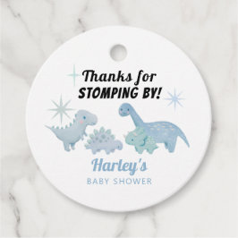 Dinosaur Blue Baby shower Stomping by Bedankjes Labels