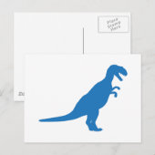 Dinosaur Blue Briefkaart (Voorkant / Achterkant)