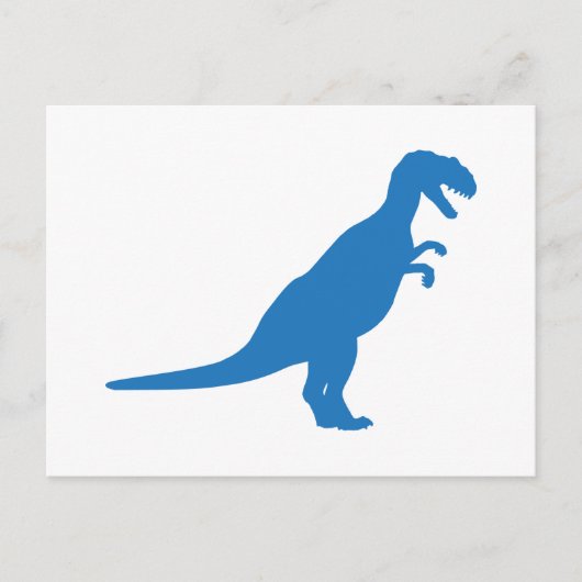 Dinosaur Blue Briefkaart (Voorkant)