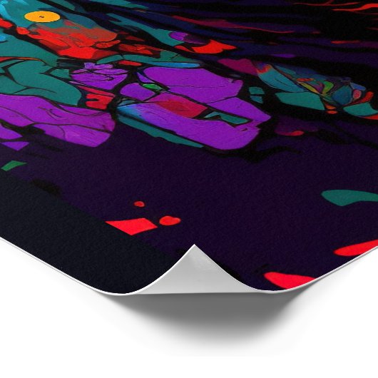 Dinosaur Blue T Rex kinder Poster (Hoek)