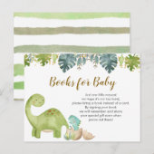 Dinosaur Boeken voor de Kaart van de Baby (Voorkant / Achterkant)