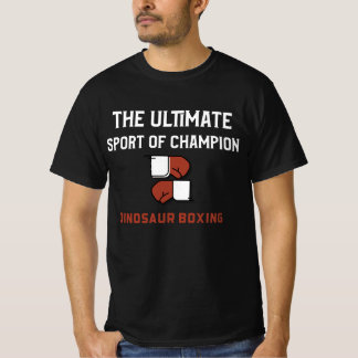 Dinosaur boksen, de ultieme sport van kampioenen. t-shirt