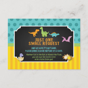 Dinosaur Books for Baby Card Informatiekaartje