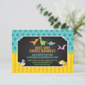 Dinosaur Books for Baby Card Informatiekaartje (Staand voorkant)