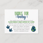 Dinosaur Books for Baby Invitation Insert Informatiekaartje (Voorkant)