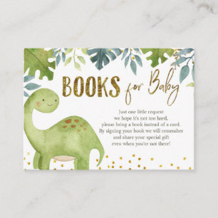 Dinosaur Books voor Baby Kaart