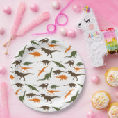 Dinosaur Bord, Birthday Party Papieren Bordje (Feest)