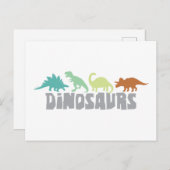 Dinosaur Border Briefkaart (Voorkant / Achterkant)