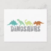 Dinosaur Border Briefkaart (Voorkant)