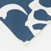 Dinosaur-Botten (blauw) Fleece Deken (Hoek)