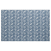 Dinosaur-Botten (blauw) Stof (Fat Quarter)