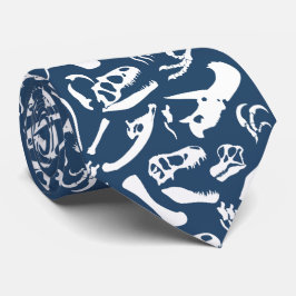 Dinosaur-Botten (blauw) Stropdas