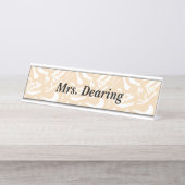 Dinosaur-Botten Bureau Naambordje (Voorkant)