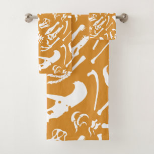 Dinosaur Botten (goud) Bad Handdoek