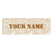 Dinosaur Botten (goud) Naambadge (Voorkant)