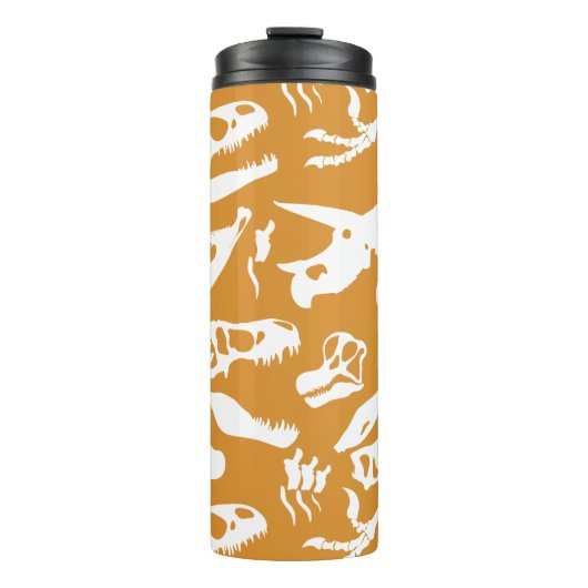 Dinosaur Botten (goud) Thermosbeker (Voorkant)