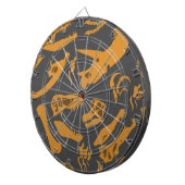 Dinosaur-Botten (grijs) Dartbord (Voorkant Rechts)