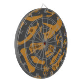 Dinosaur-Botten (grijs) Dartbord (Voorkant Links)