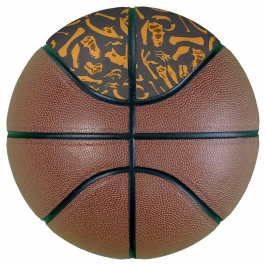 Dinosaur-Botten (grijs) Mini Basketbal (Rechts)