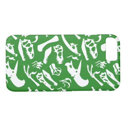 Dinosaur-Botten (groen) Case-Mate iPhone Case (Achterkant (Horizontaal))