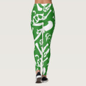 Dinosaur-Botten (groen) Leggings (Achterkant)