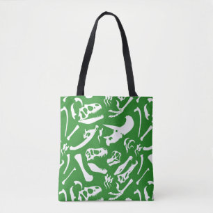 Dinosaur-Botten (groen) Tote Bag