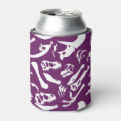 Dinosaur-Botten (Paars) Blikjeskoeler (Blikje Voorkant)