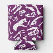 Dinosaur-Botten (Paars) Blikjeskoeler (Achterkant)