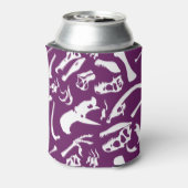 Dinosaur-Botten (Paars) Blikjeskoeler (Blikje Achterkant)