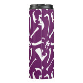 Dinosaur-Botten (Paars) Thermosbeker (Achterkant)