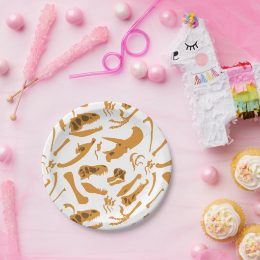 Dinosaur Botten Papieren Bordje (Feest)