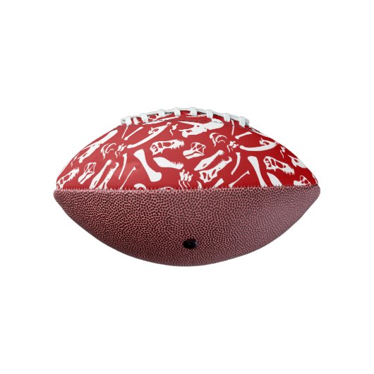 Dinosaur-Botten (rood) American Football (Gedraaid 270)