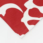 Dinosaur-Botten (rood) Fleece Deken (Hoek)