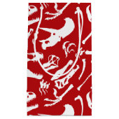 Dinosaur-Botten (rood) Klein Cadeauzakje (Voorkant)