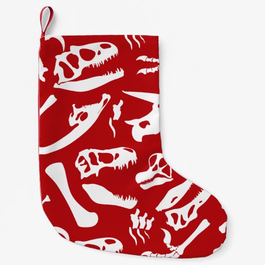 Dinosaur-Botten (rood) Kleine Kerstsok (Voorkant)