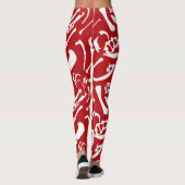 Dinosaur-Botten (rood) Leggings (Achterkant)