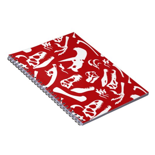 Dinosaur-Botten (rood) Notitieboek (Rechterzijde)