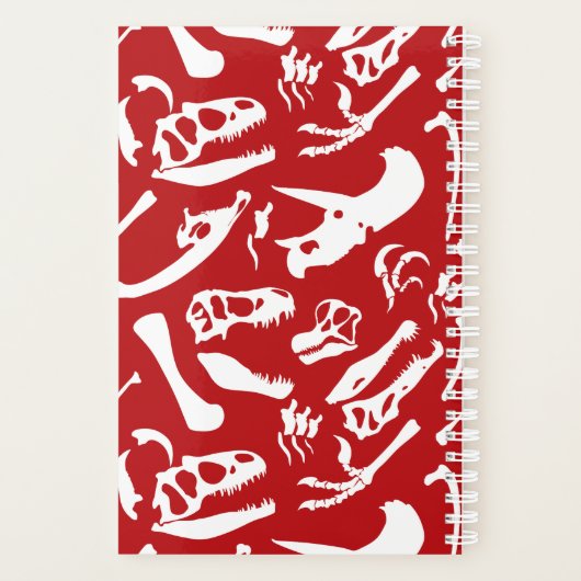 Dinosaur-Botten (rood) Planner (Achterkant)