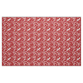 Dinosaur-Botten (rood) Stof (Fat Quarter)