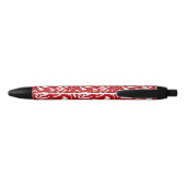 Dinosaur-Botten (rood) Zwarte Inkt Pen (Achterkant)