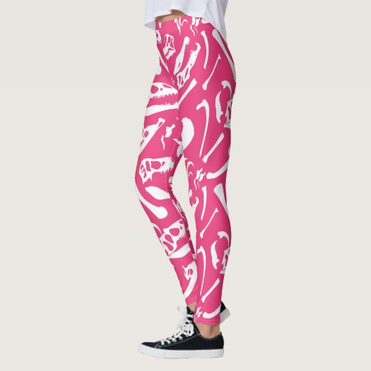 Dinosaur-Botten (roze) Leggings (Links)