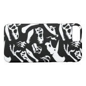 Dinosaur-Botten (zwart) Case-Mate iPhone Case (Achterkant (Horizontaal))