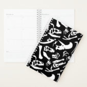 Dinosaur-Botten (zwart en wit) Planner (Display)