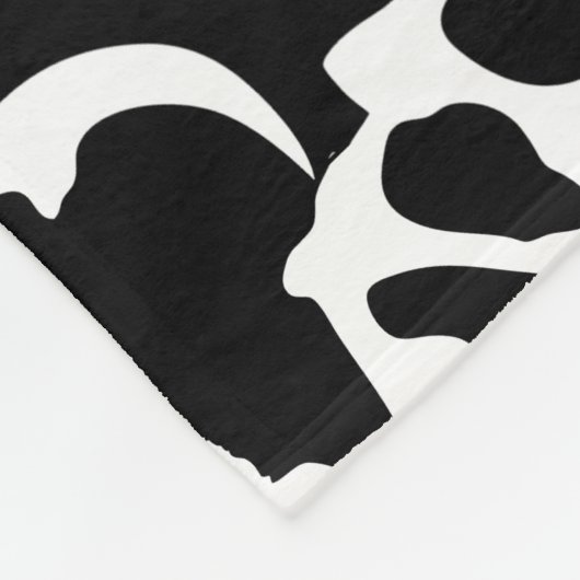 Dinosaur-Botten (zwart) Fleece Deken (Hoek)